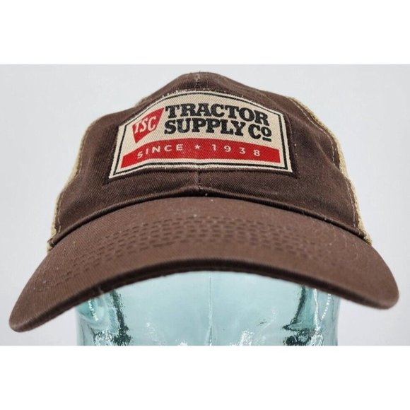 Lot of 2x Tractor Supply Co Adjustable Hat Mesh Strap / Snap Back Baseball Cap - Picture 3 of 16